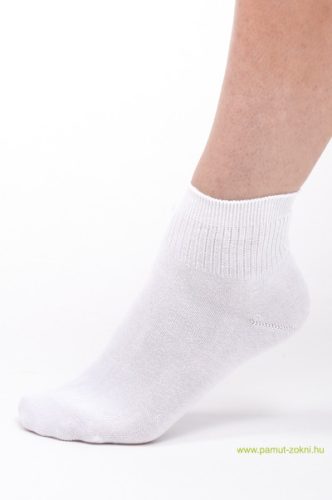 Bordás boka zokni - fehér 39-40