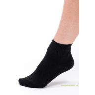 Bordás boka zokni - fekete 39-40