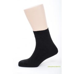 Bordás boka zokni - fekete 47-48