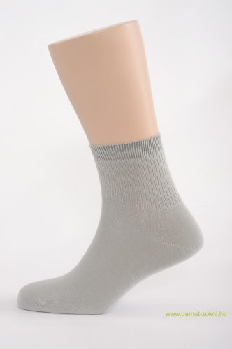 Bordás boka zokni - világos szürke 43-44
