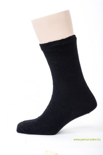 Brigona Komfort gumi nélküli zokni - fekete 47-48