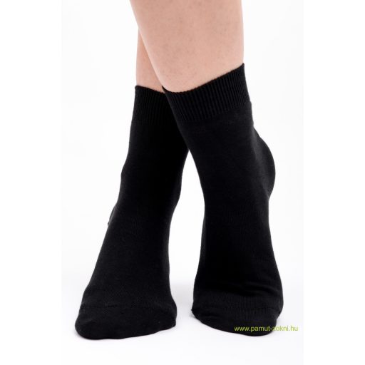 Classic pamut zokni - fekete 33-34