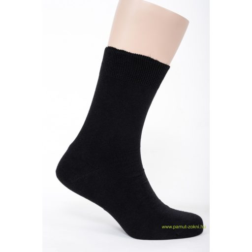 Brigona Komfort pamut zokni - fekete 45-46