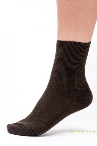 Brigona Komfort gumi nélküli zokni - barna 35-36