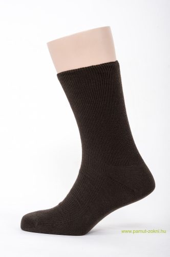 Brigona Komfort gumi nélküli zokni - barna 41-42