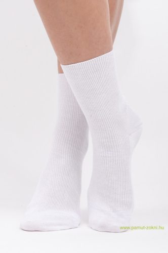 Brigona Komfort gumi nélküli zokni - fehér 41-42