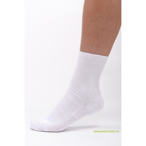 Brigona Komfort gumi nélküli zokni - fehér 47-48