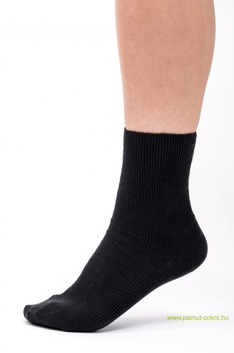 Brigona Komfort gumi nélküli zokni - fekete 39-40
