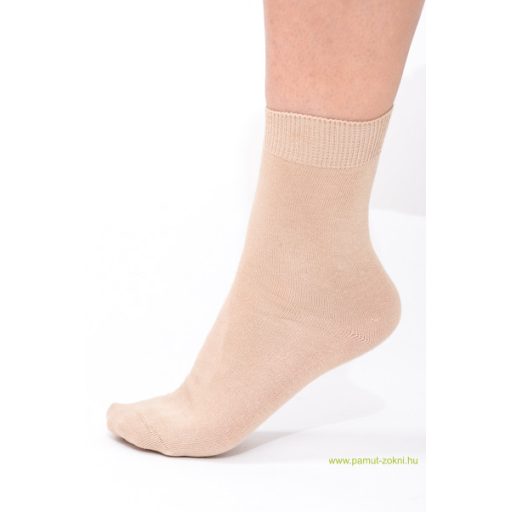 Classic pamut zokni - drapp 39-40