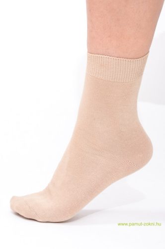Classic pamut zokni - drapp 45-46