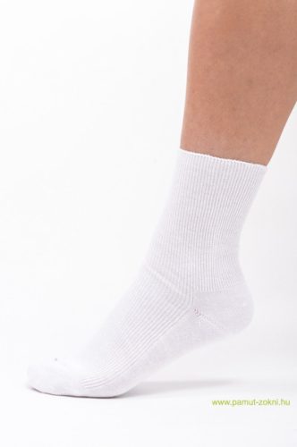 Brigona Komfort gumi nélküli zokni - fehér 45-46