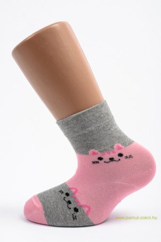 Gyerek zokni - Rózsaszín cica 29-30